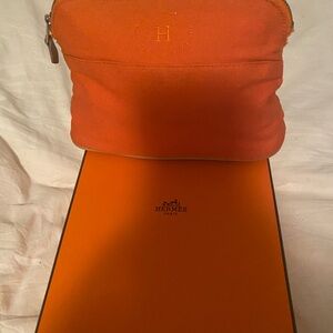 Orange Canvas Pouch